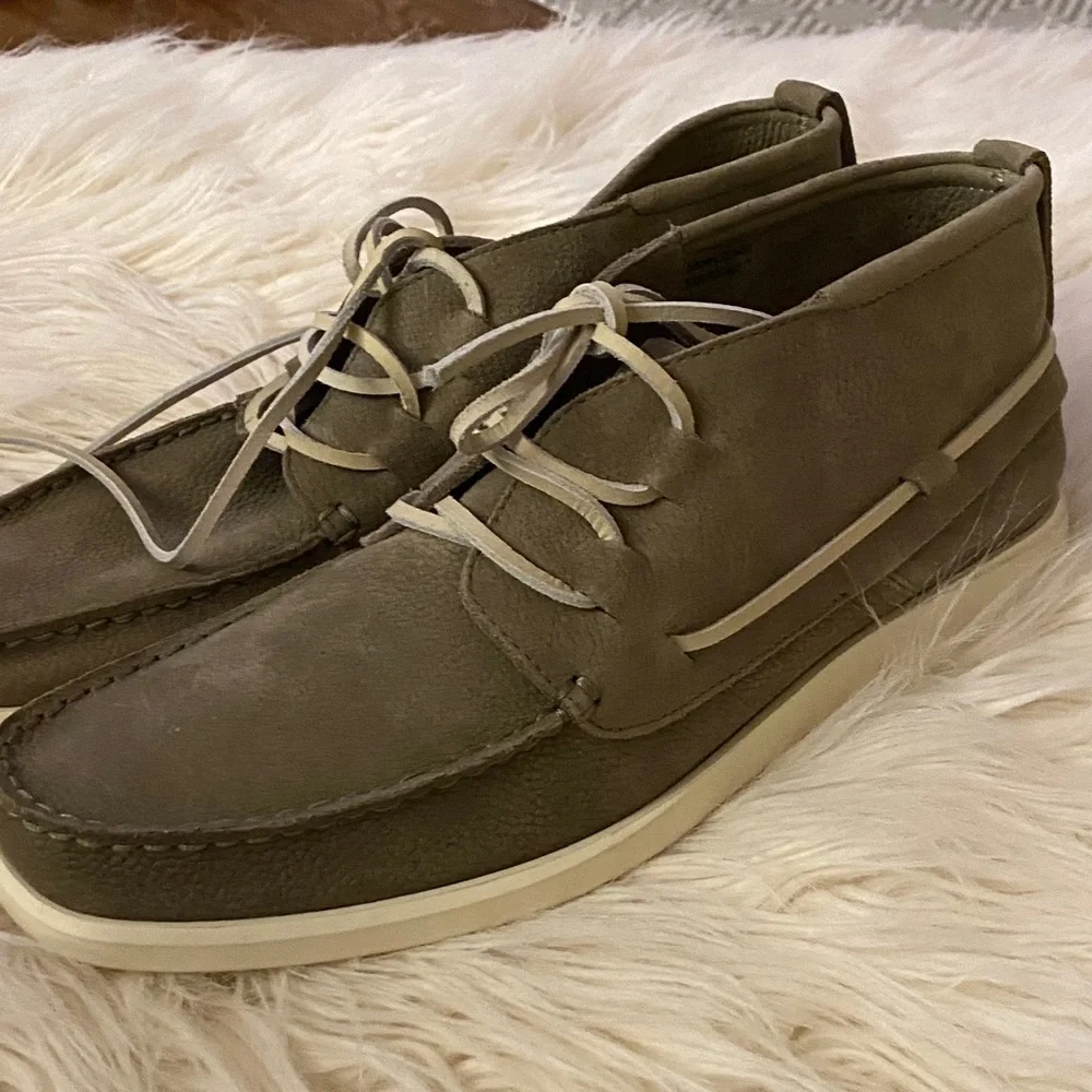 NEW FRYE Sylvan Chukka Men's Casual Leather Shoes - Olive